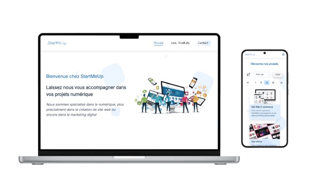 Image représentative du projet WebSite StartMeUp